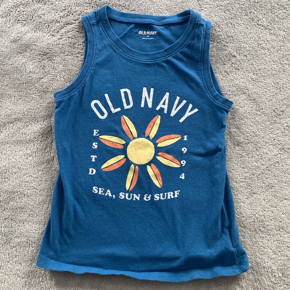 Bundle of 3 Tees & Tank, Size 5T. Brands: Cat&Jack, Old Navy, and Carter’s - Picture 2 of 7